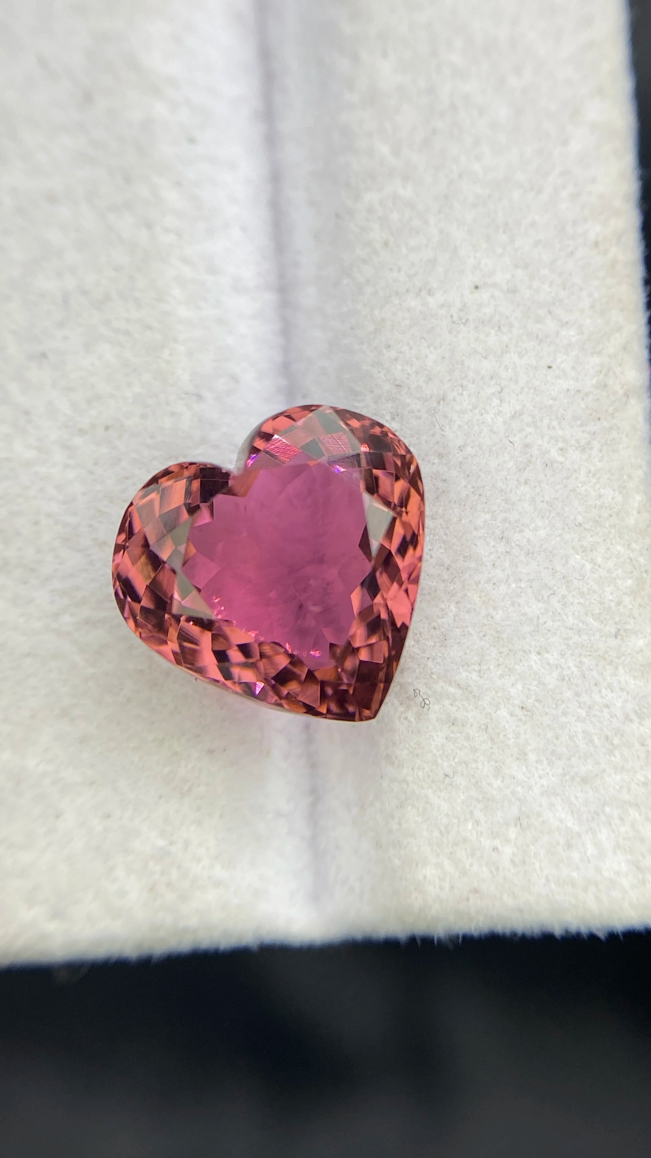 Certified Natural Tourmaline Heart Shape Cut Stone Rare Shade With Excellent Color Quality 5.92 Carat Loupe Clean Loose Gemstone