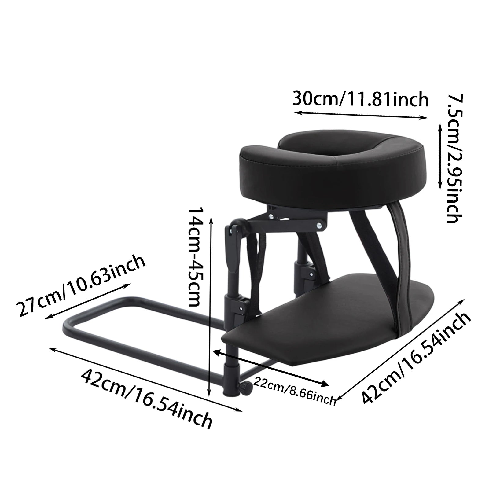 Portable Neck Massager for Cervical Relief | Ergonomic Relaxation Tool Relaxation Treatment Black With Bag Tidesmit