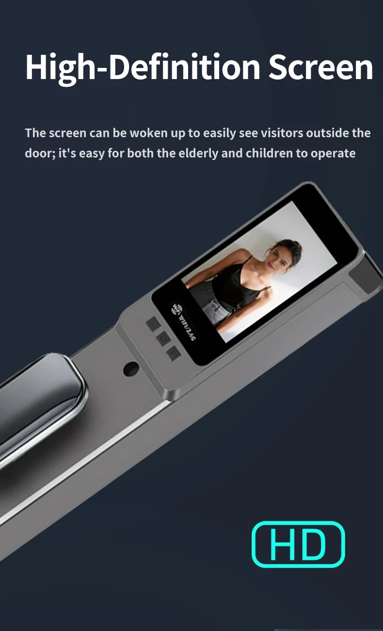 Wishome WiFi APP Smart Door Lock 3D Face Recognition Fingerprint Electronic Door Lock