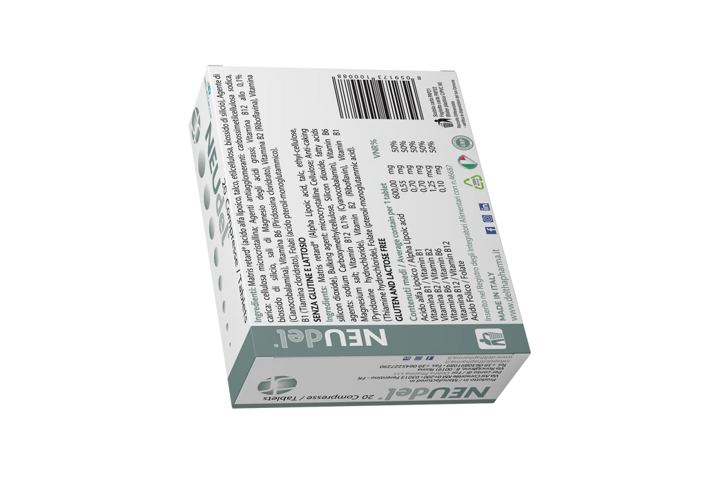 Deltha Pharma NEUdel®20 Tablets dietary supplement Alpha Lipoic Acid and B Vitamins