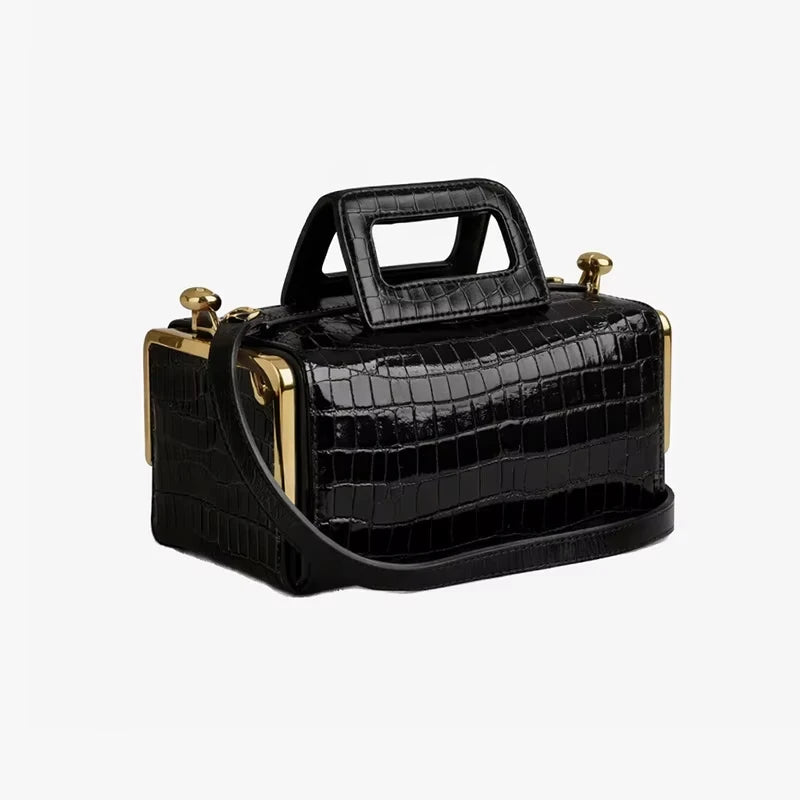 2026High Quality Retro PU Solid Color Pillow Bag Clasp Both Sides Fashionable Light-Luxury Women's Handbag Summer Shoulder