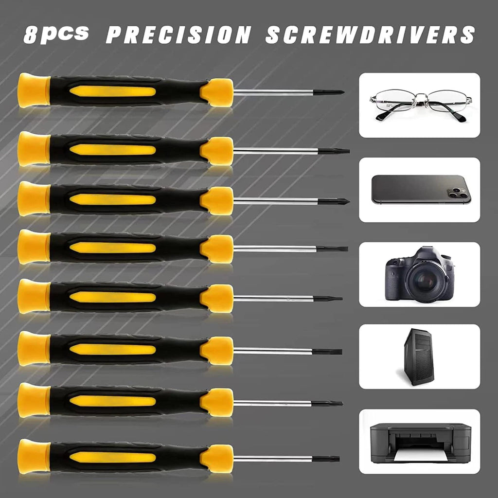 131PCs Magnetic Screwdriver Set with Plastic Ranking Includes Precision Screwdriver and Pick Hook Ratchet Driver DIY Tools