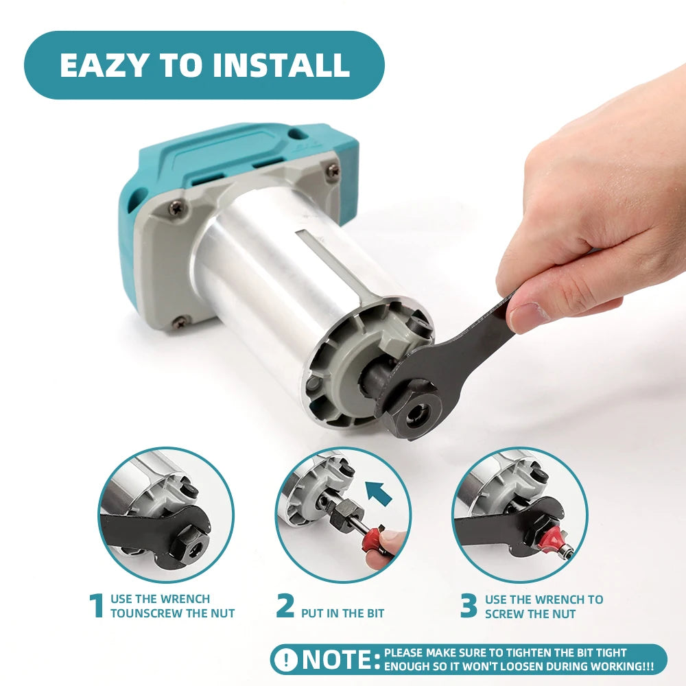 Brushless Wood Router Wood Trimmer Machine Electric Hand Trimmer Carpentry Tool Woodworking Trimming for Makita 18V Battery