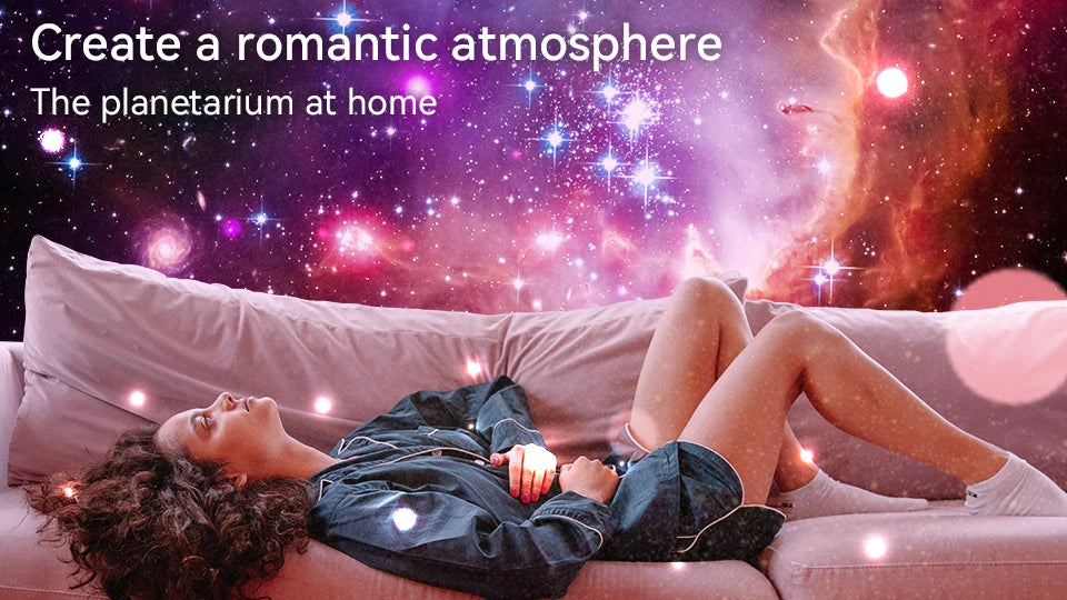 Galaxy Projector Night Light 360 Degree Star Lamp for Bedroom Decor Tidesmit