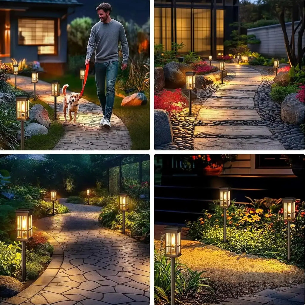 Solar Pathway Light Outdoor Solar Lamp Waterproof Landscape Lighting for Garden Yard Patio Walkway Driveway Camping Decor