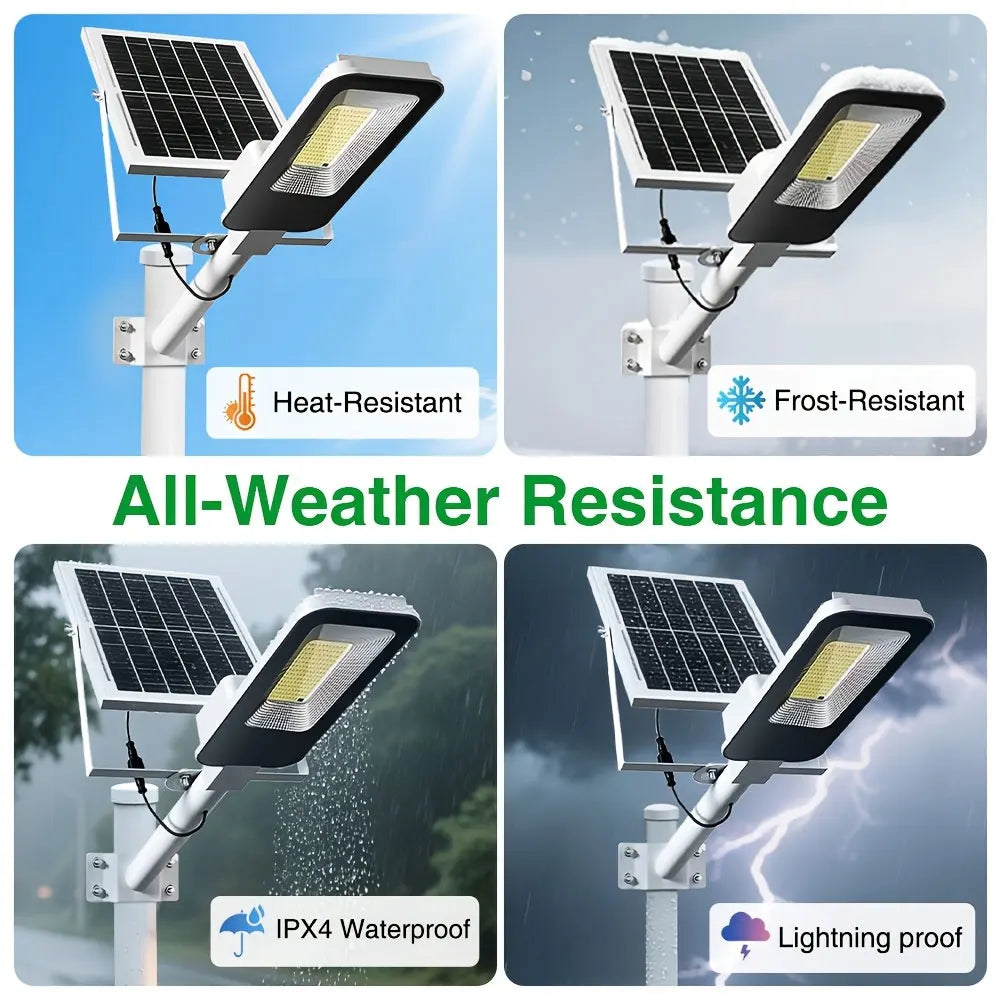 4 sets 4000mAh- Outdoor solar street lamps, commercial area lighting fixtures, wall lights, with automatic sensor switches