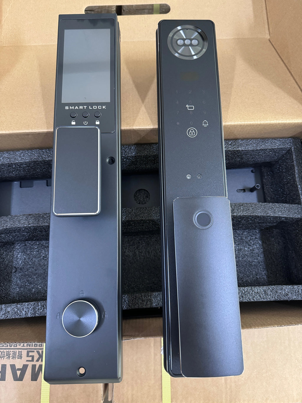 Tuya App Face Recognition Smart Door Lock with WiFi, Camera, and Voice Intercom