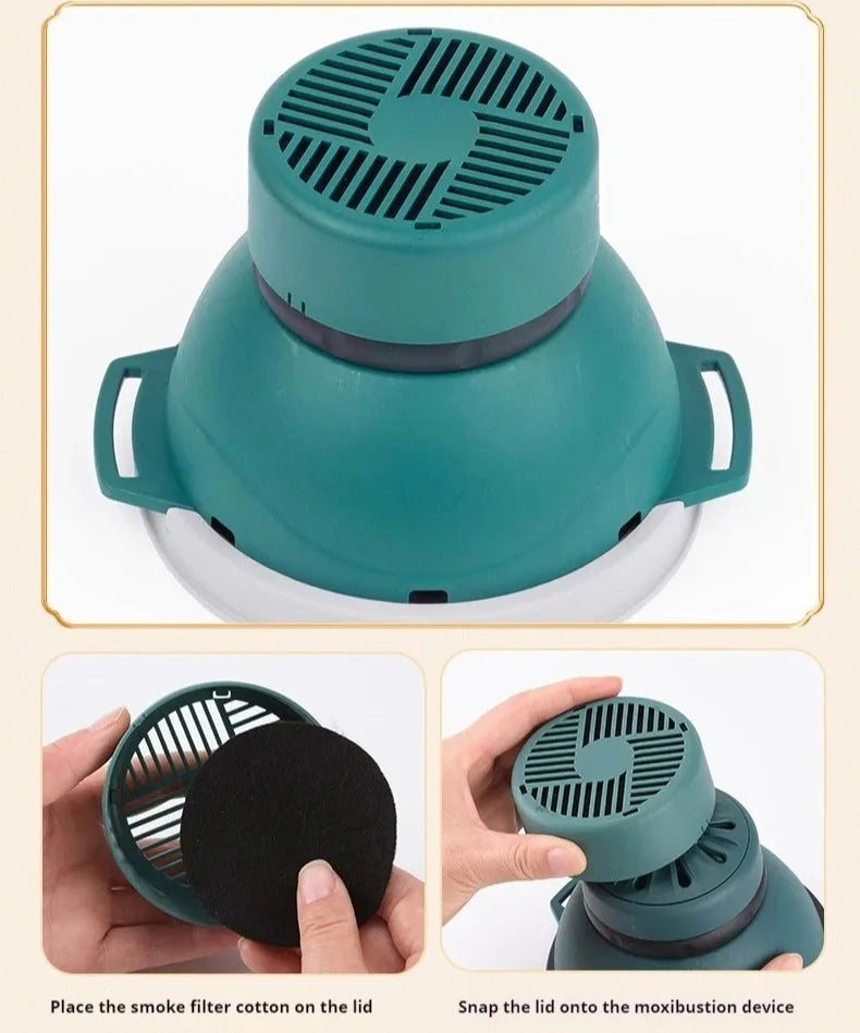 Smokeless Moxibustion Jar: Portable Muscle Relief & Heat Therapy Tool Back Massage Instrument Tidesmit