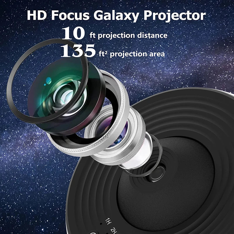 Galaxy Projector Night Light 360 Degree Star Lamp for Bedroom Decor Tidesmit