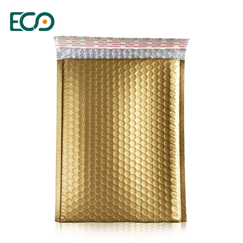 A4 Bronze Bubble Mailers Metallic Bubble Bag Padded Envelopes Low Moq in Stock with Tear