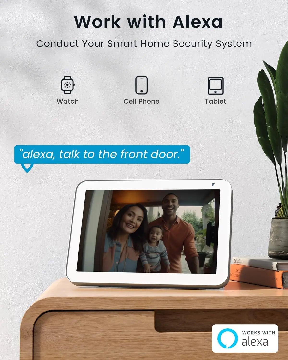 ieGeek Doorbell Camera Wireless No Monthly Fee, 2K HD Video Doorbell with Indoor Chime, Smart Human Detection Instant Alert, Clear Night Vision