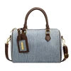 Wholesale New Denim Women's Handbags Fashion Light Lady Casual Cylinder Bags Luxury Design Purses for Girls