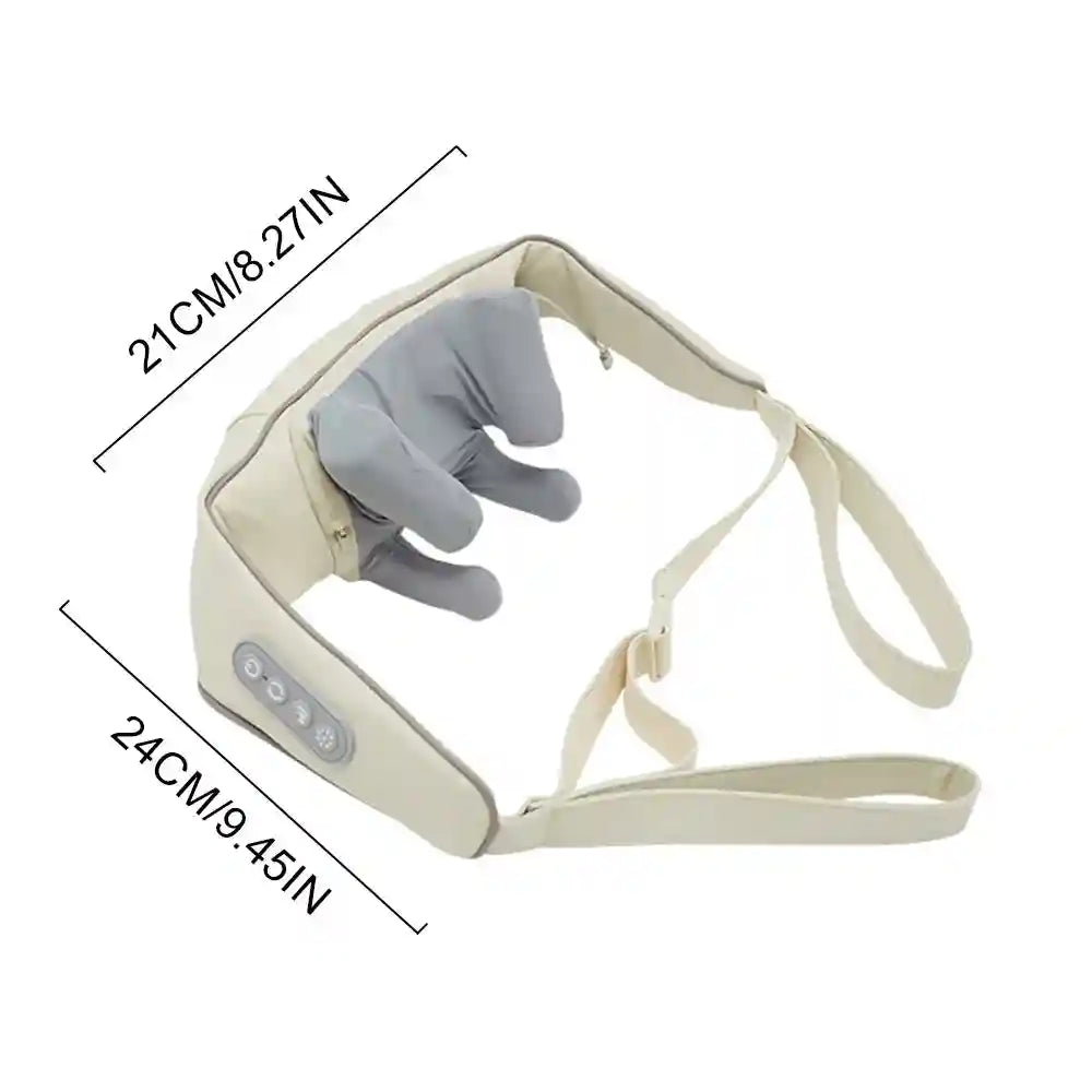 Shiatsu Deep Tissue Neck Massager with Heat Therapy - Tidesmit Ivory Massage Roller Tidesmit