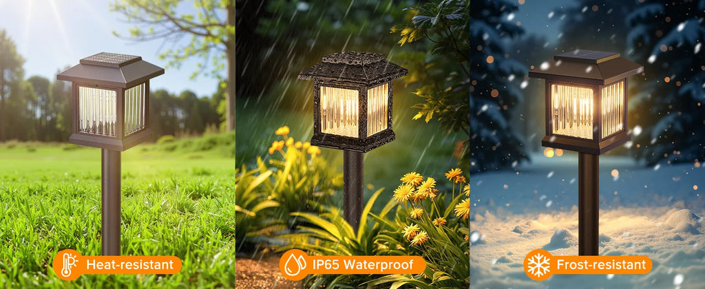 Solar Pathway Light Outdoor Solar Lamp Waterproof Landscape Lighting for Garden Yard Patio Walkway Driveway Camping Decor