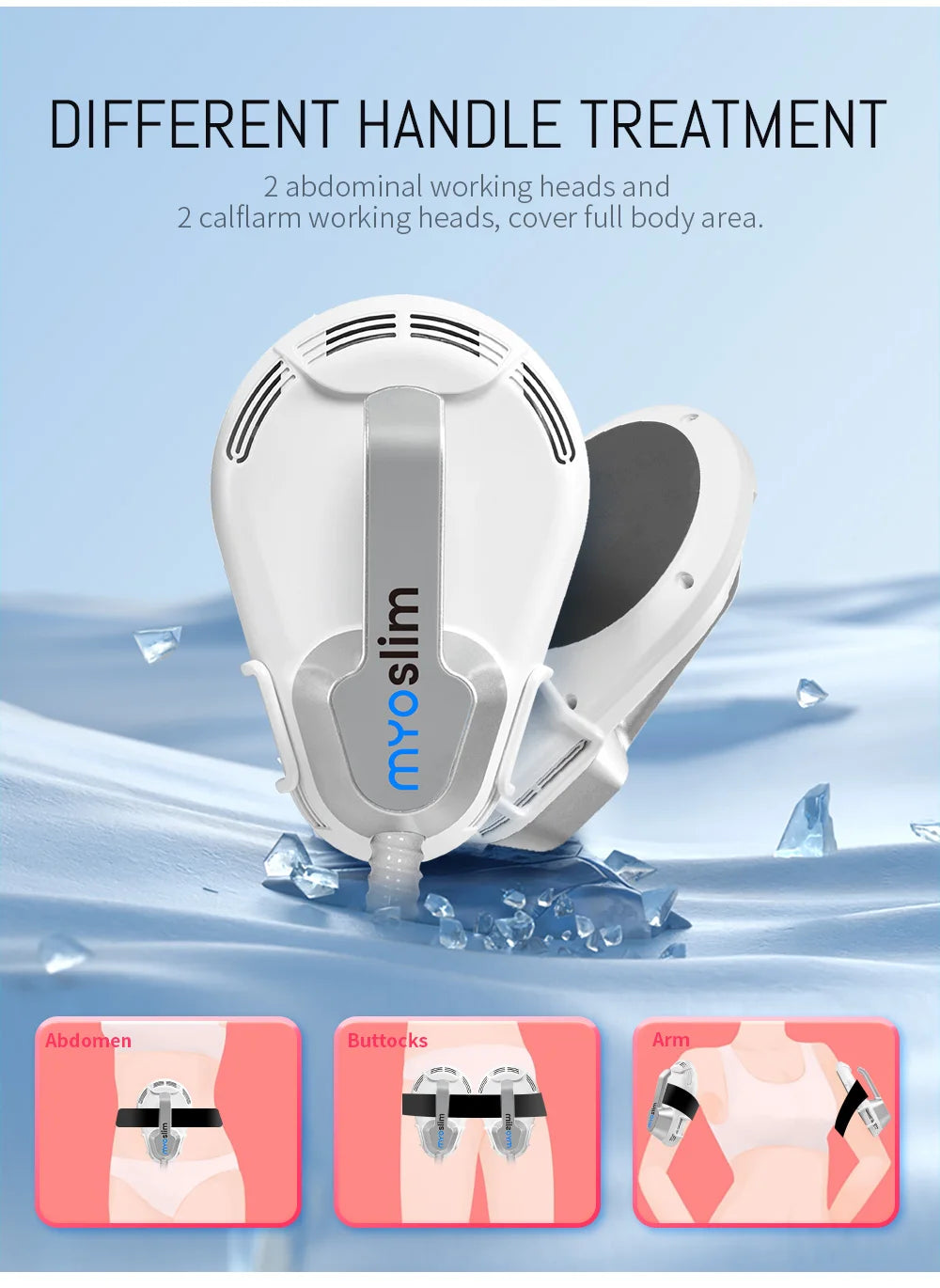 EMS Muscle Stimulator Machine for Body Sculpting with RF Tech - Tidesmit Back Massage Instrument Tidesmit