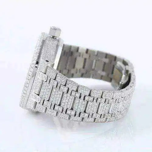 High on Demand Luxury Automatic Mechanical Moissanite Watch for Mens and Women Wear Available at Best Price