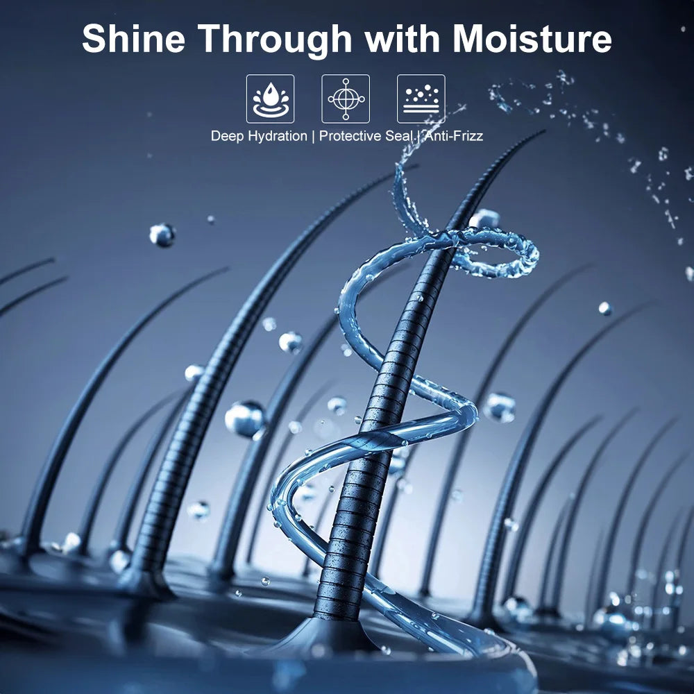 2400W ionic hair dryer for deep hydration, anti-frizz protection, and quick, professional salon-style drying results.