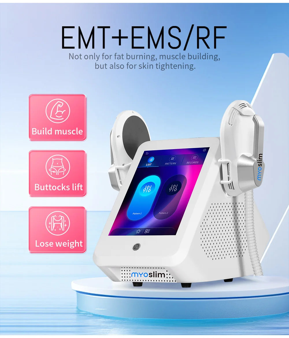 EMS Muscle Stimulator Machine for Body Sculpting with RF Tech - Tidesmit Back Massage Instrument Tidesmit