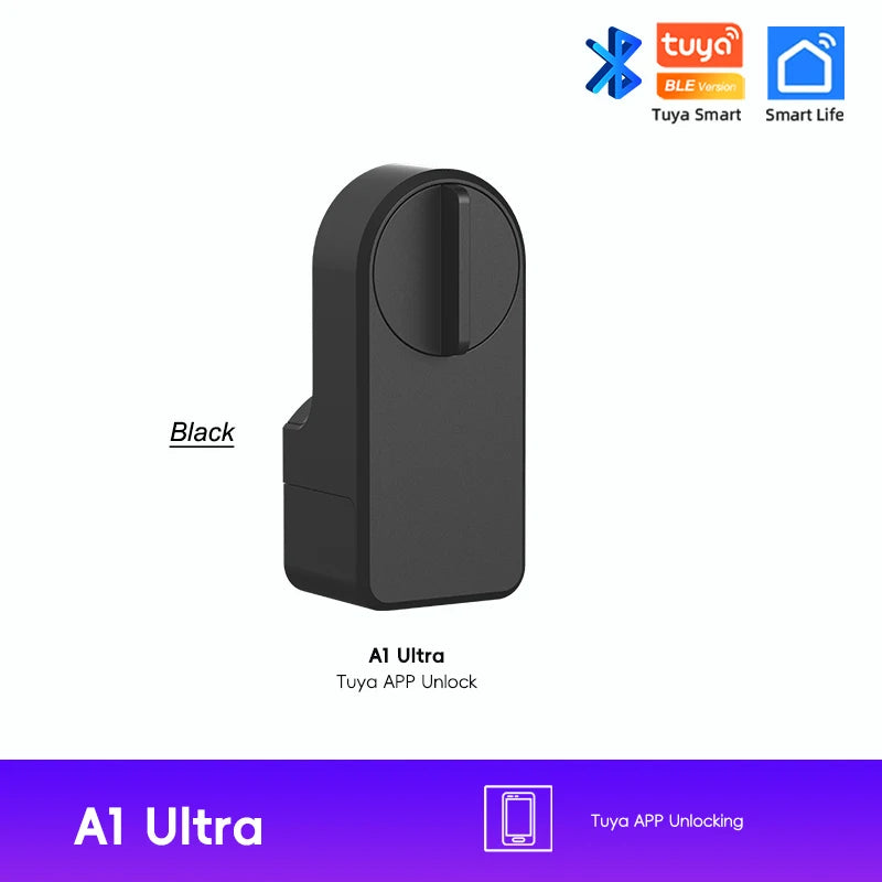 New RAYKUBE A1 Ultra Tuya BLE Intelligent Electronic Door Lock Fingerprint Keypad FPT1 Unlock No-dig Installation for Smart Home