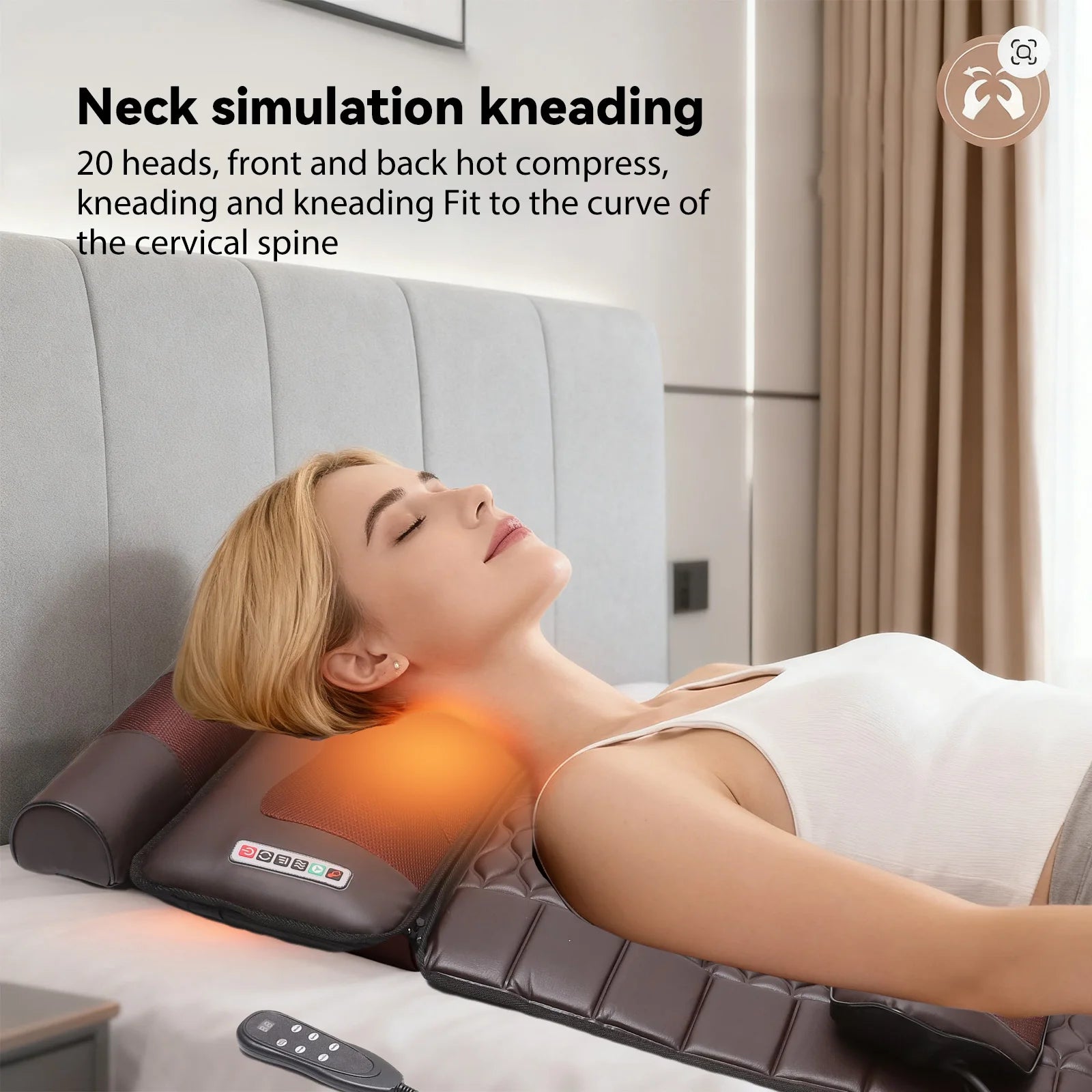 Full Body Electric Massage Mattress with Heat Therapy & Airbags Massage Cushion Tidesmit
