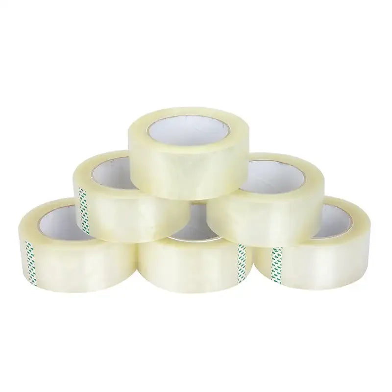 Translucent clear packing tape rolls set, 1.88in x 60 yards, multiple cores