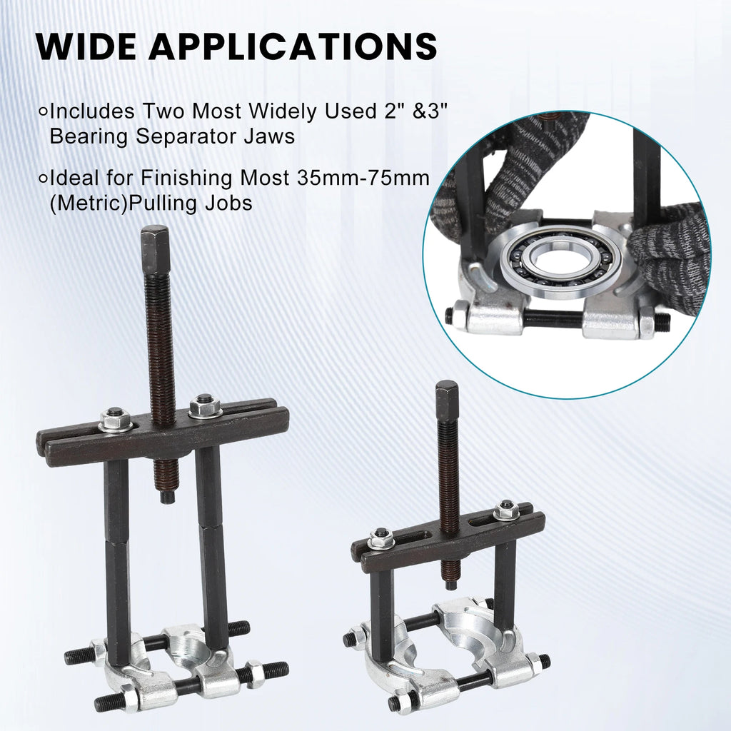 14 PCs beaying Puller Set Guillotine Puller Bearing Puller Pulley with claw interior outdoor 3 claw Pullers Internal Bearings, tooth Removal Car