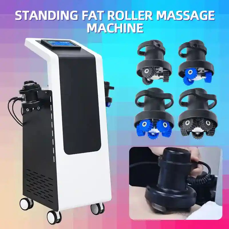 Electric Body Slimming Roller Massager - 4 Handle Heat Therapy Tool Back Massage Instrument Tidesmit