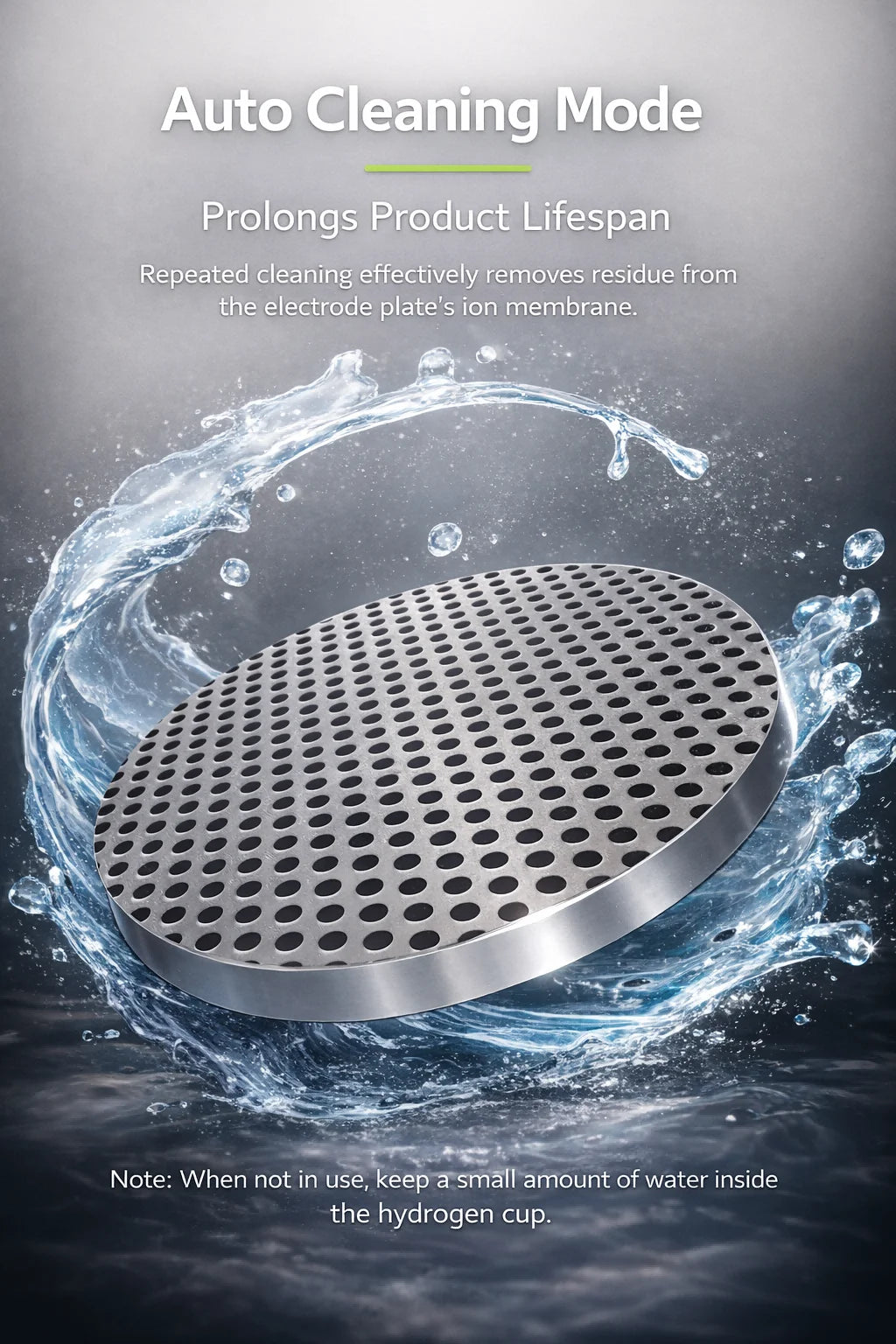 Tidesmit portable hydrogen water generator bottle with USB rechargeable alkaline ionizer technology side profile