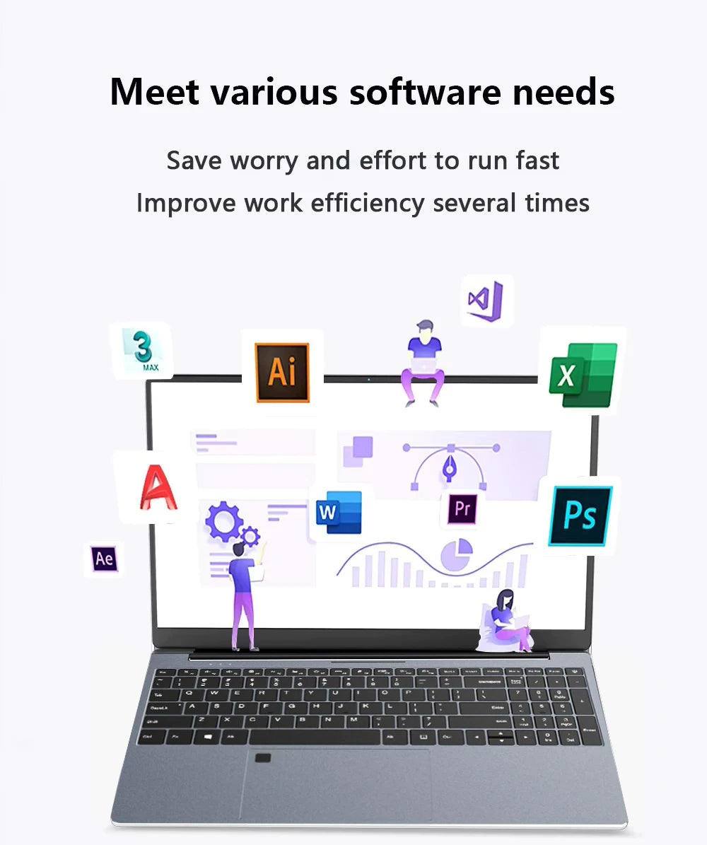 15.6" Intel Core i9 10980HK Laptop Computer PC 16GB RAM 1TB SSD i9 Laptops Windows 11 Pro Office Fingerprint Unlock Notebook PC