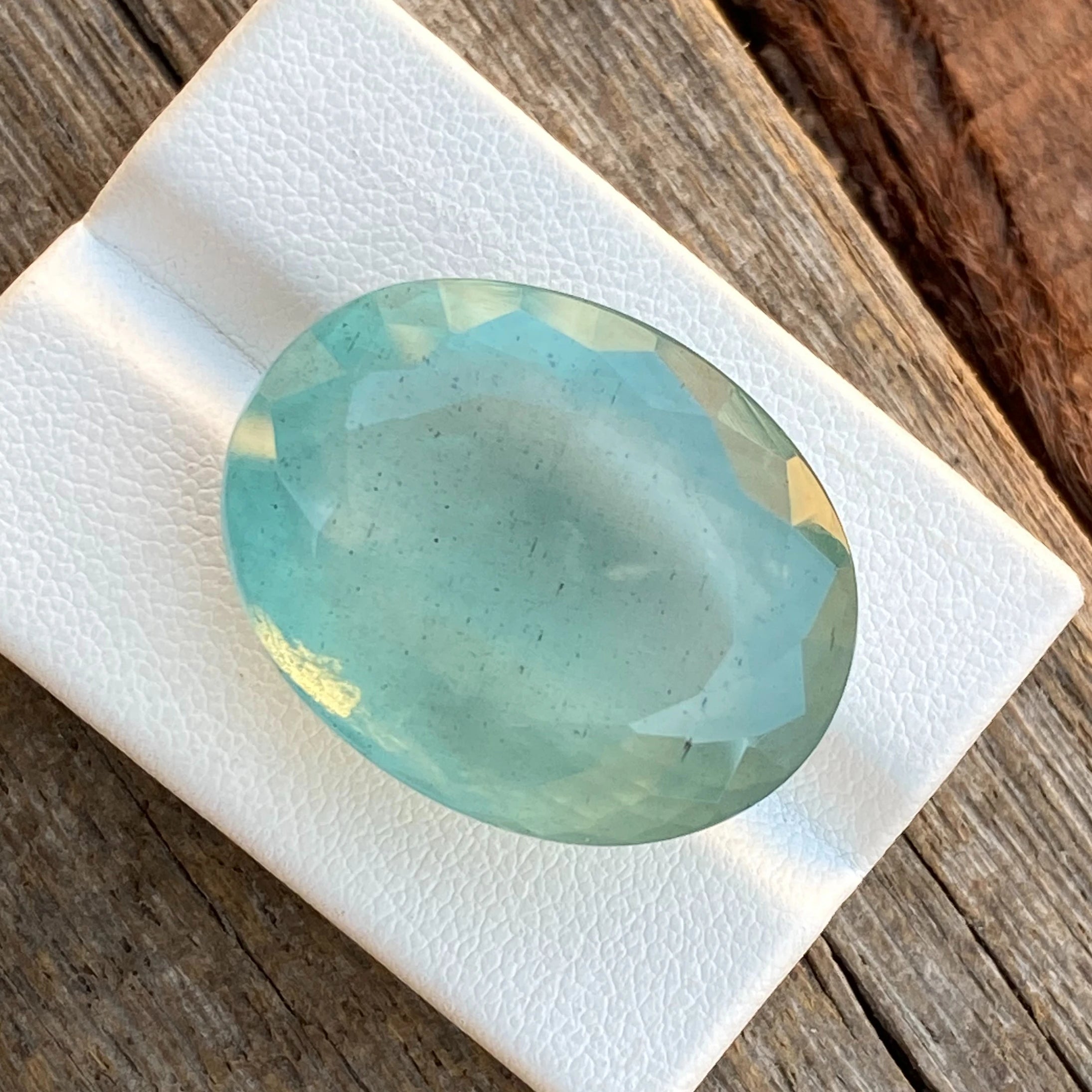 Stunning Rare Big Size Natural Aquamarine Oval Cut Stone Aquamarine Faceted Loose Gemstone for Making Jewelry 41.20 Carat