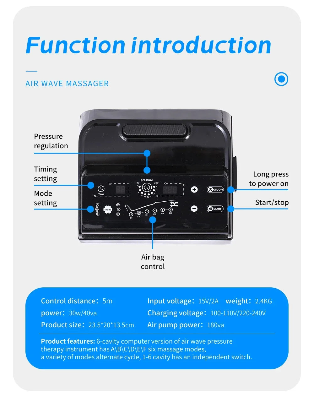 Leg Compression Massager for Circulation and Recovery by Tidesmit Relaxation Treatment Tidesmit
