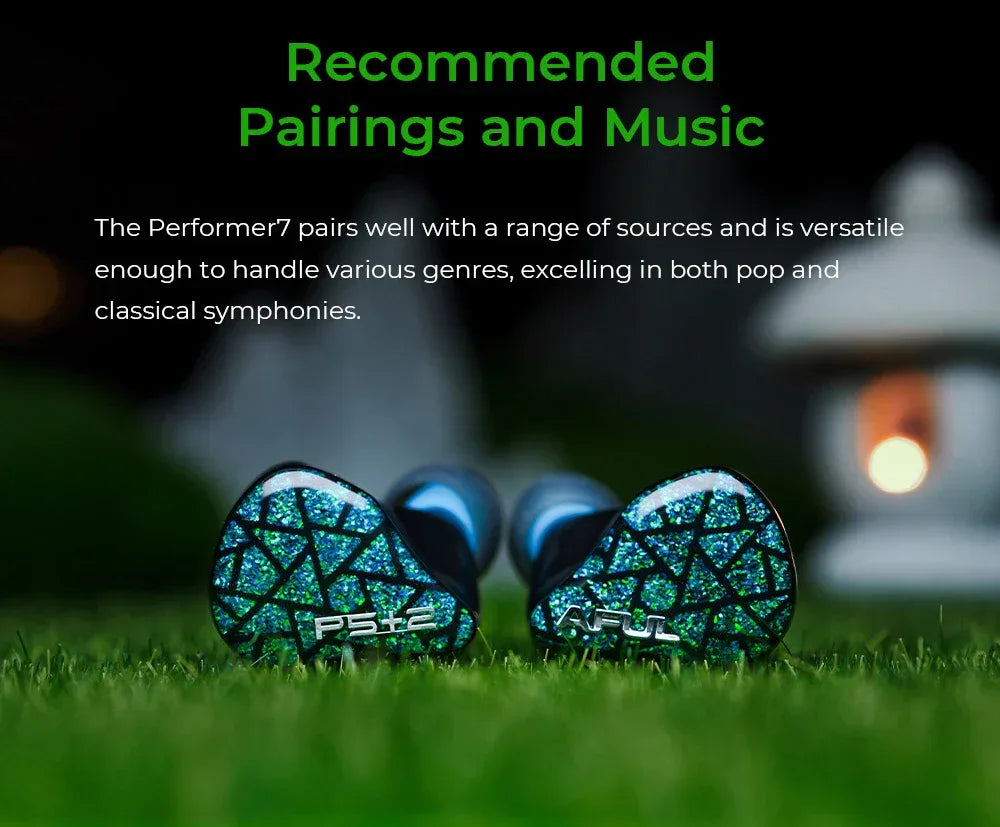 AFUL Performer 7 Wired IEMs | 7-Driver Hybrid HiFi Audio | Tidesmit Tidesmit