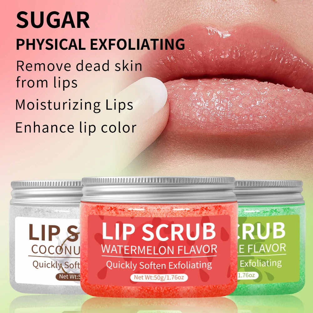 Exfoliating Lip Scrub: Moisturizing Fruit Sugar Treatment - 50g Lip Care Tidesmit