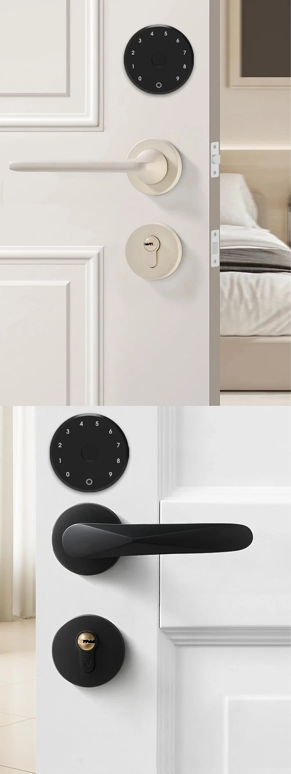 New RAYKUBE A1 Ultra Tuya BLE Intelligent Electronic Door Lock Fingerprint Keypad FPT1 Unlock No-dig Installation for Smart Home