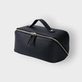 New Medium Capacity Genuine Leather Retro Candy Storage Box High-end Portable Waterproof Travel Cosmetic Soft Handle Zipper