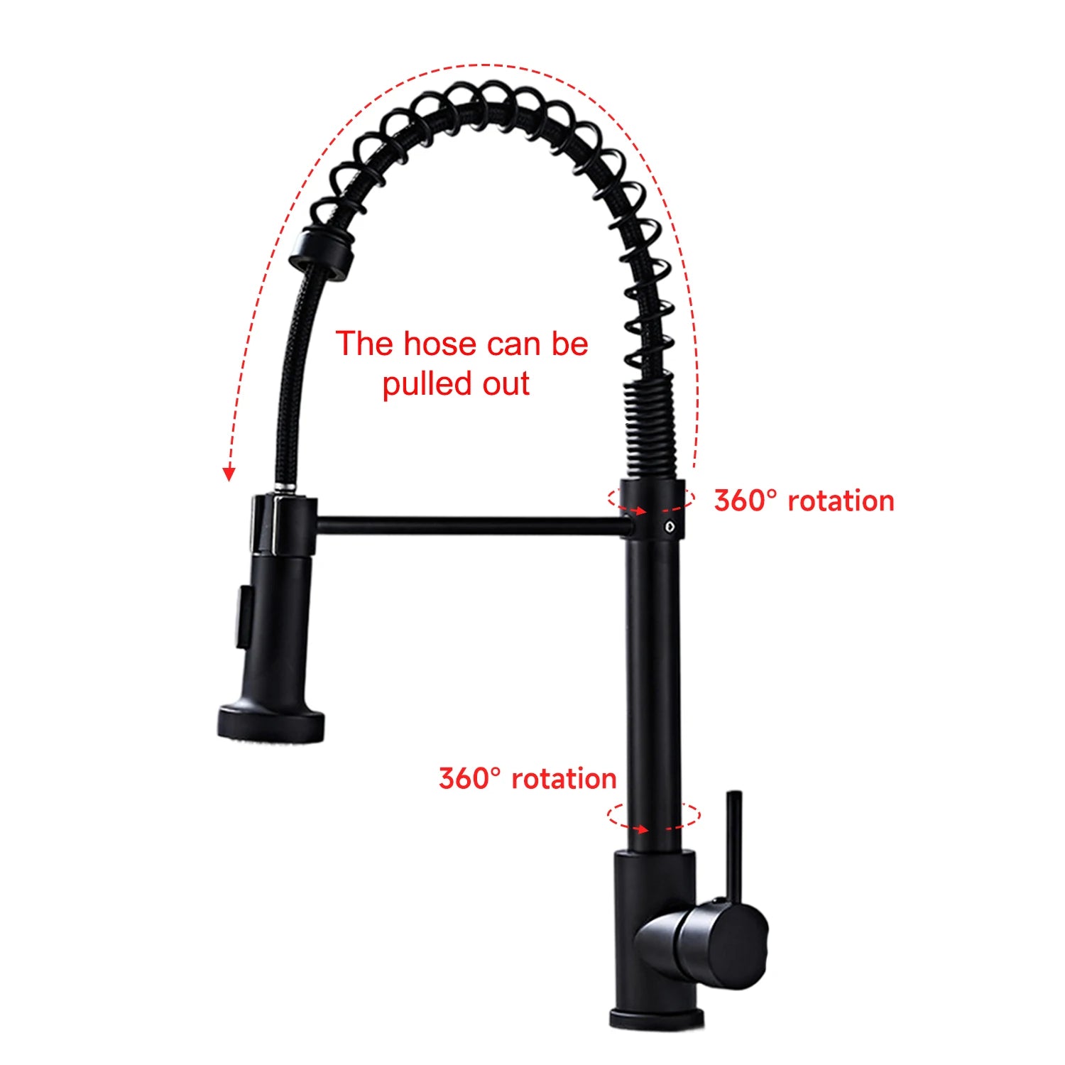 Solid Brass Kitchen Sink Faucet Drip Free Ceramic Valve Swivel Spout Design, Hot and Cold Water Mixer Tap Complete Accessories for Home Kitchen