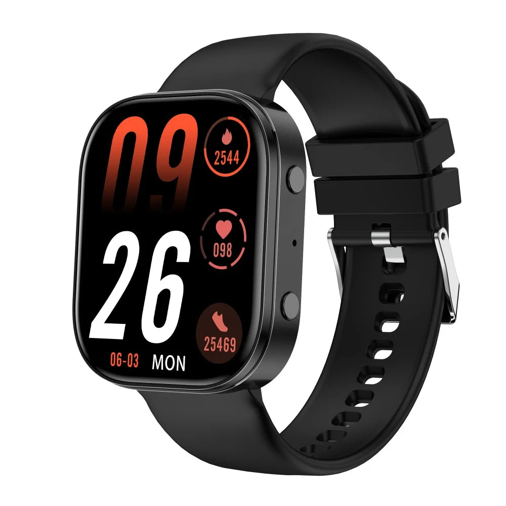 Men Smart Watch 1.88 Inch HD TFT Large Screen Bluetooth Dial Answer Call IP68 Waterproof Fitness Tracker 24H Sleep Health Monitor DIY Custom Watch Faces Multi Sports Modes Ultra Long Standby Smartwatch For Android IOS