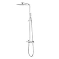 Shower Column with Thermostatic faucet, Wall-mounted Shower System, 30 × 20 cm Rain shower head, suitable for bathtubs