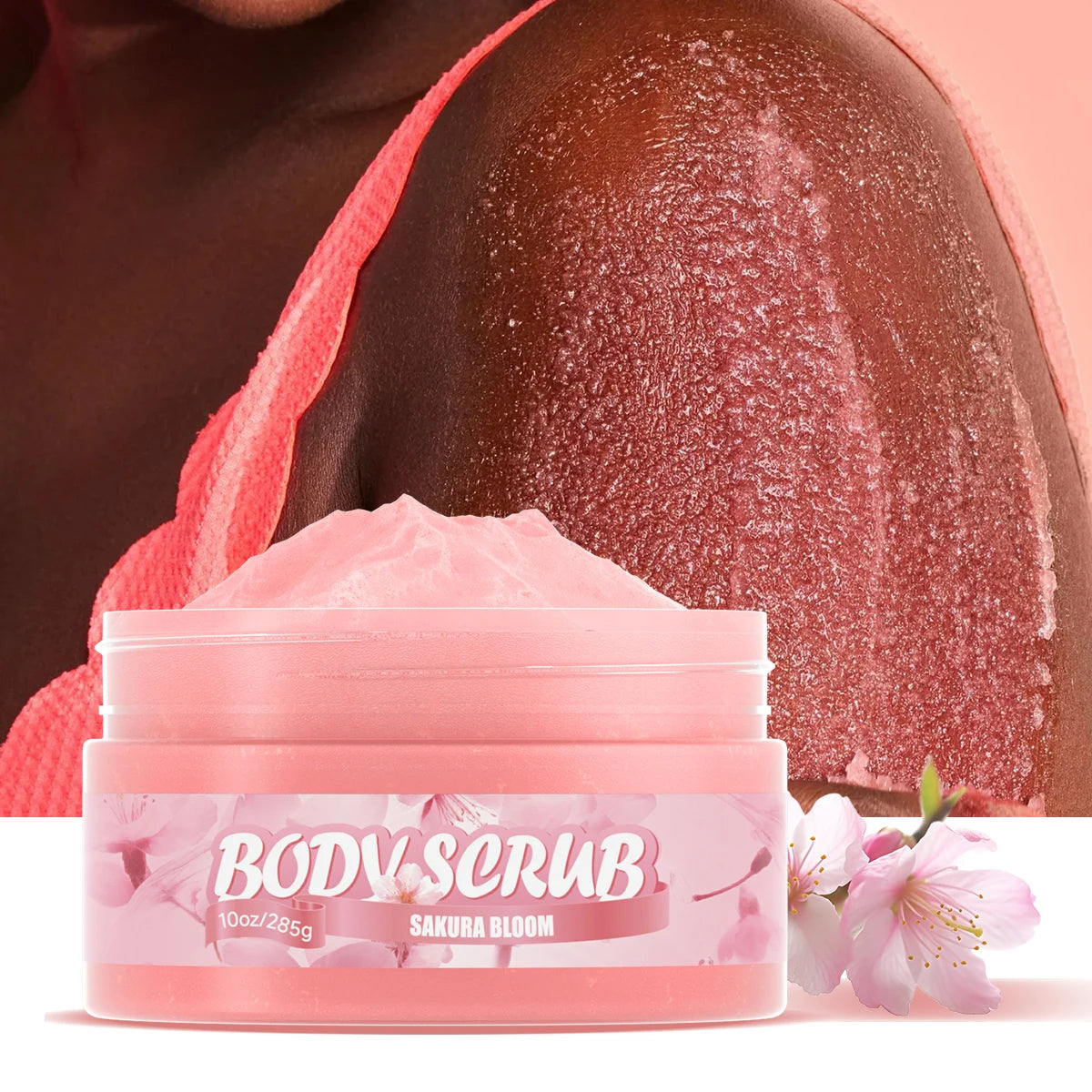 Sakura Body Scrub for Natural Exfoliation & Skin Brightening Scrubs Treatments Tidesmit