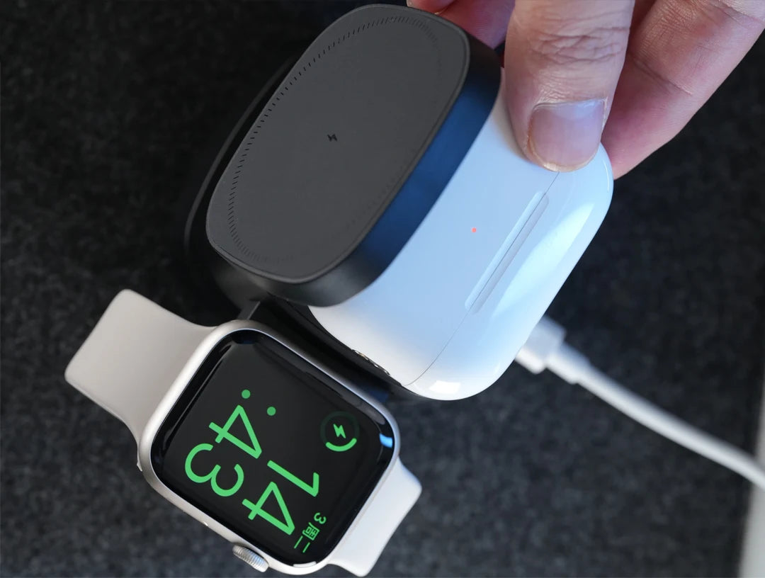 3-in-1 Magnetic Wireless Charger: Qi Certified Multi-Device Station Tidesmit