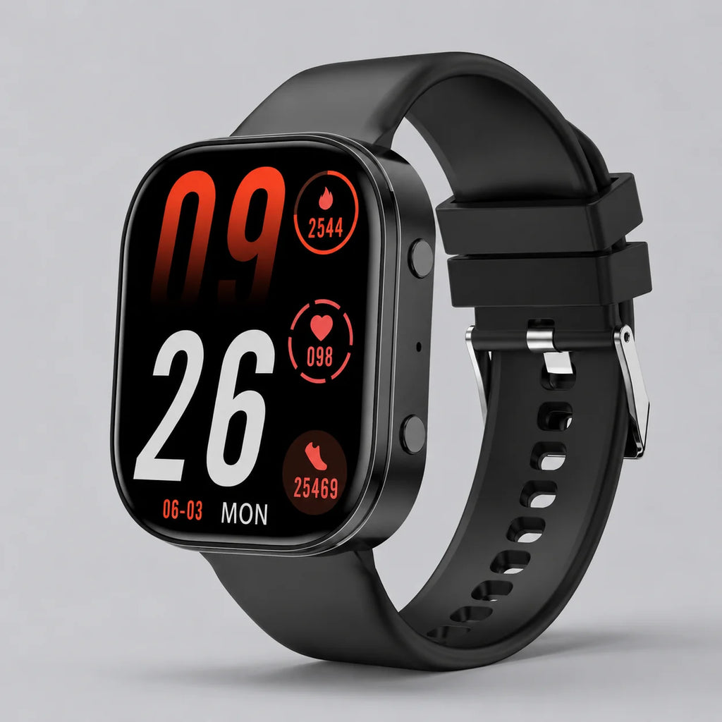 Men Smart Watch 1.88 Inch HD TFT Large Screen Bluetooth Dial Answer Call IP68 Waterproof Fitness Tracker 24H Sleep Health Monitor DIY Custom Watch Faces Multi Sports Modes Ultra Long Standby Smartwatch For Android IOS