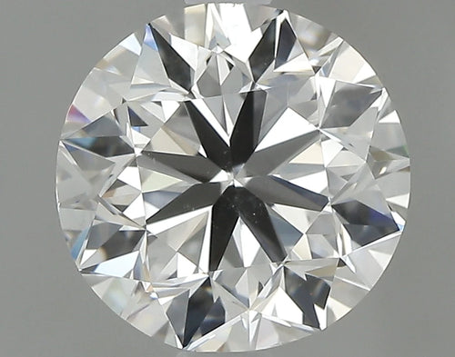 Round brilliant lab-grown diamond close-up, white sparkle facets