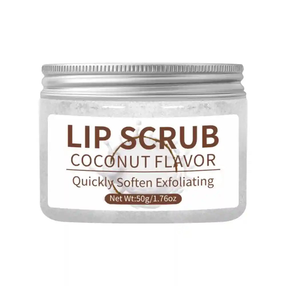 Fruit Lip Scrub Exfoliator - 50g Gentle Moisturizing Lip Treatment Lip Care Coconut Scrub 50g Tidesmit