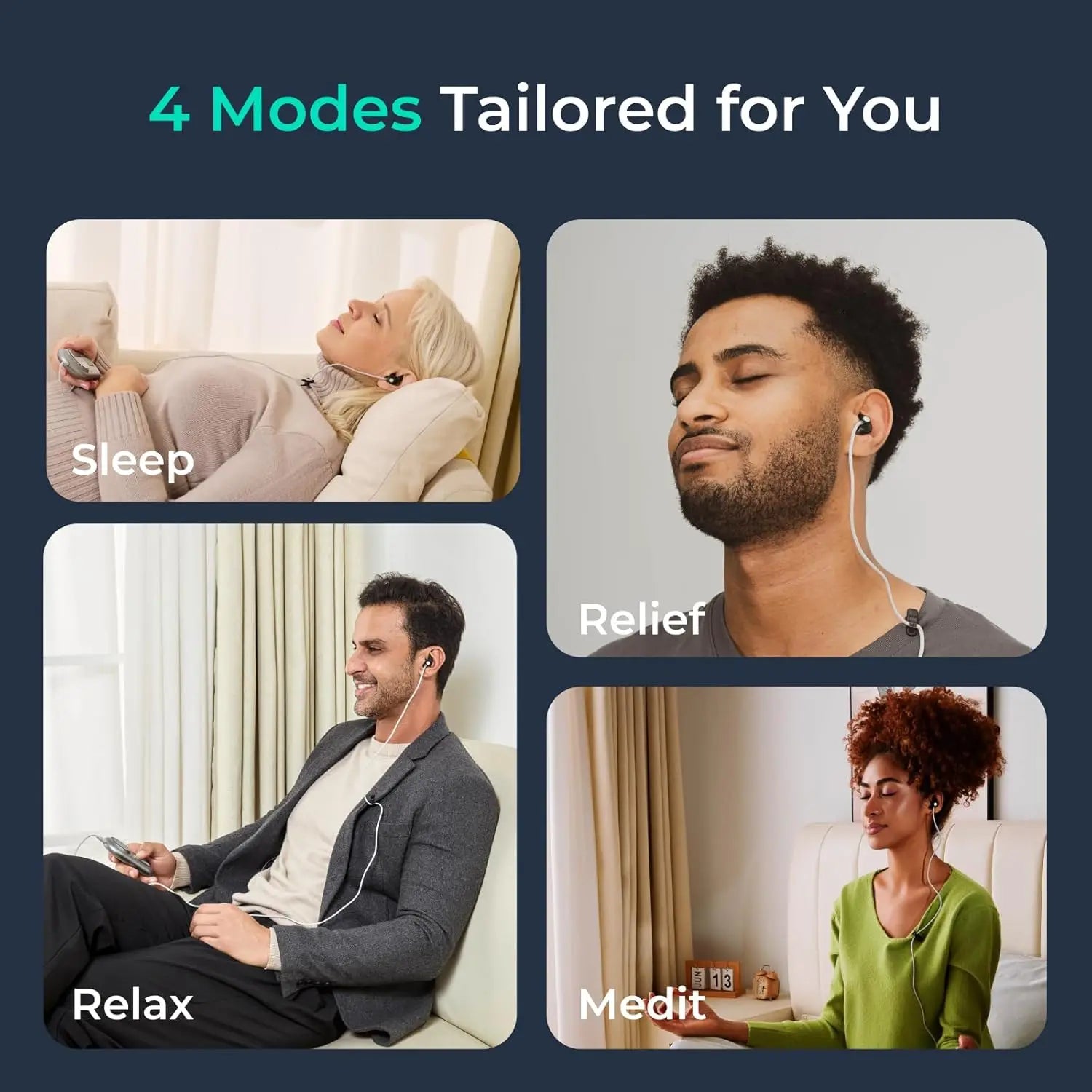 Vagus Nerve Stimulator for Sleep and Anxiety Relief | Tidesmit Relaxation Treatment Tidesmit