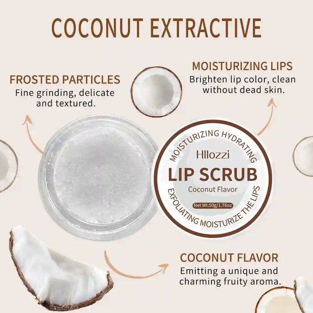 Fruit Lip Scrub Exfoliator - 50g Gentle Moisturizing Lip Treatment Lip Care Tidesmit