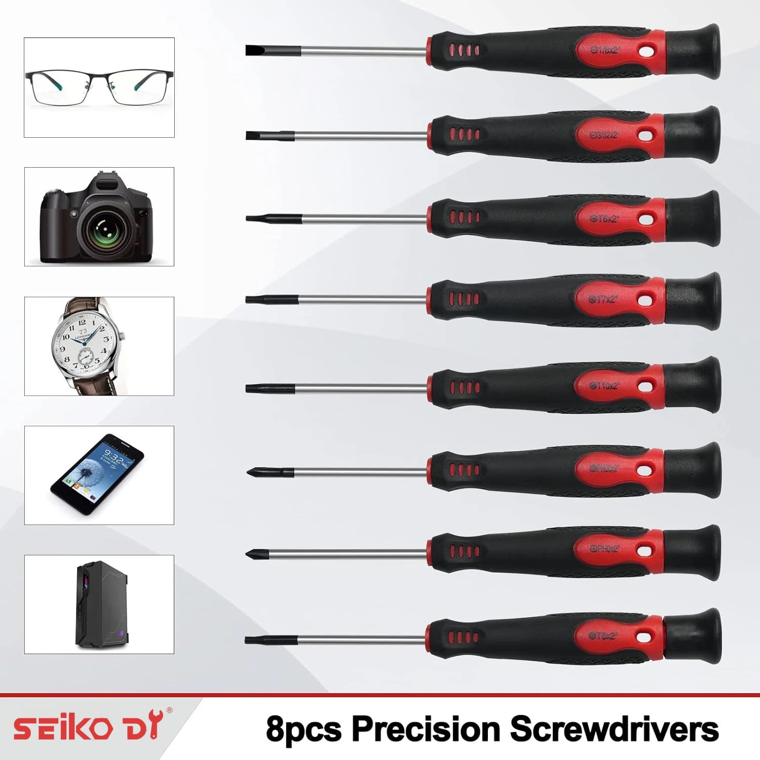 117PCs Magnetic Screwdriver Set with Plastic Ranking Includes Precision Screwdriver and Pick Hook Ratchet Driver DIY Tools