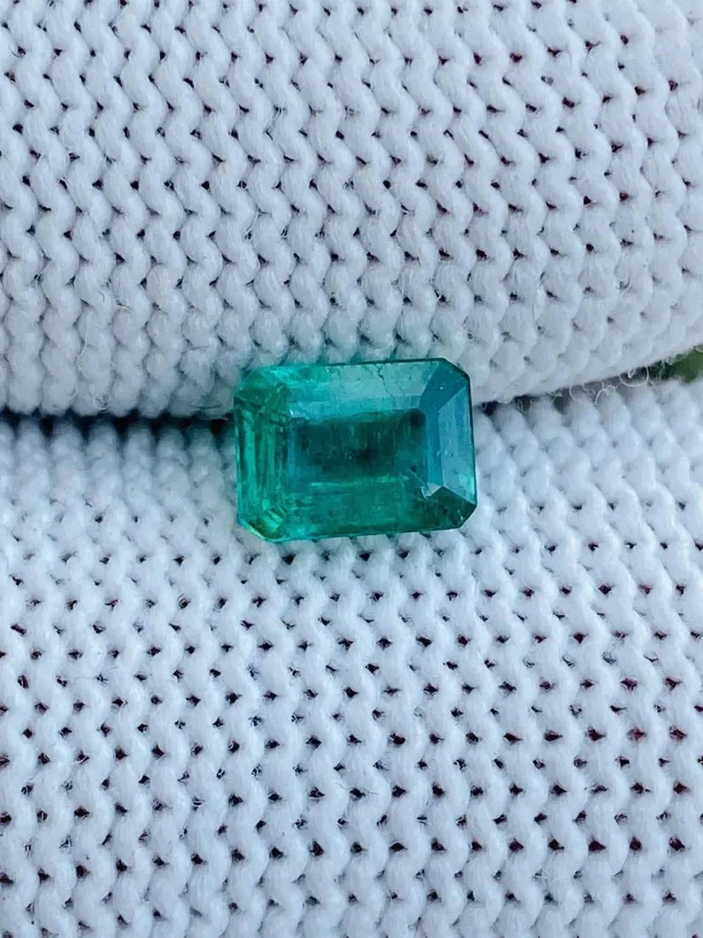 Natural Zambian Emerald Genuine Green Faceted Loose Gemstone May Birthstone Rare Jewelry Making Stone