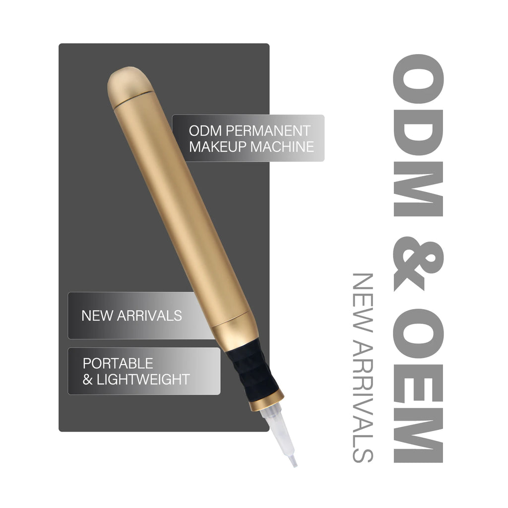 Gold PMU Machine for Permanent Makeup - Eyebrow & Lip Microblading Pen Permanent Makeup Machines Tidesmit