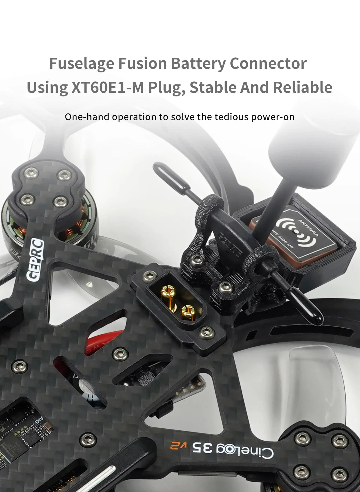 GEPRC Cinelog35 V2 Analog 6S FPV Drone for Freestyle Cinematography Tidesmit