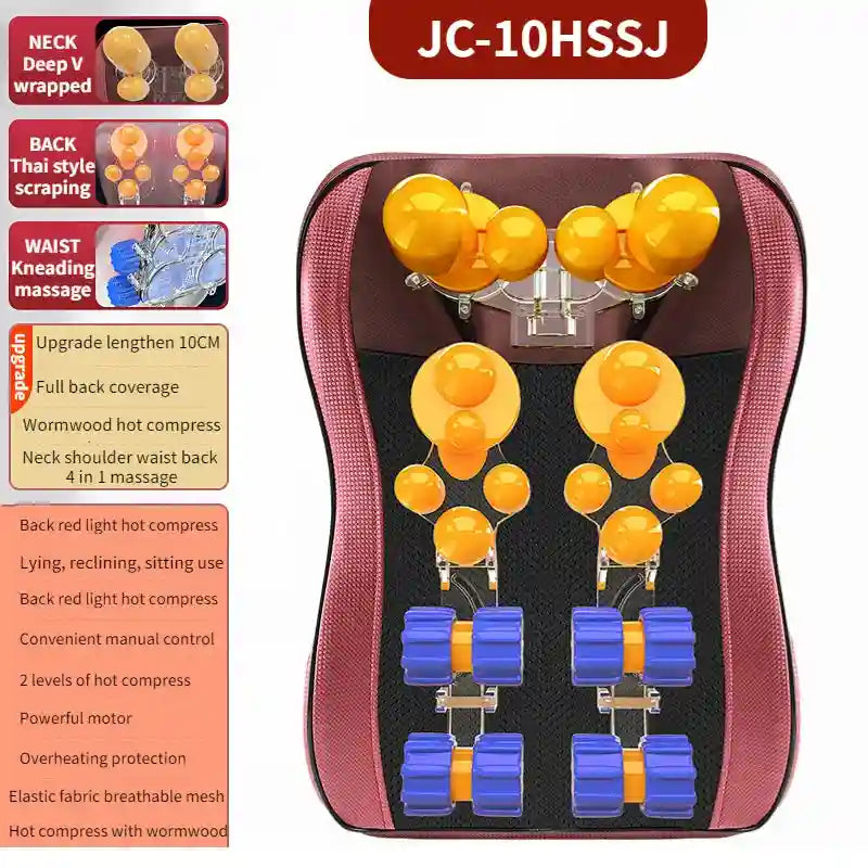 Electric Shiatsu Massage Roller for Deep Tissue Back and Neck Relief Massage Roller JC-10HSSJ Tidesmit